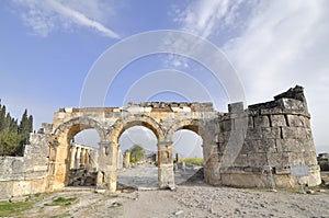 City Gate of Hierapolis,Denizli,Turkey photo