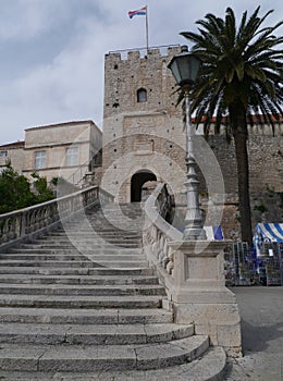 City gate of Korcula in Croatia