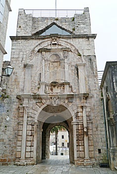 City gate of Korcula in Croatia