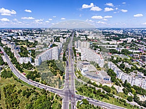 The City Gates of Chisinau, Republic of Moldova, Aerial view