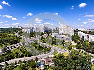 The City Gates of Chisinau, Republic of Moldova, Aerial view