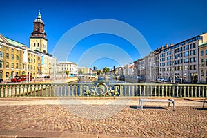 City of Gothenburg channel street architecture view photo