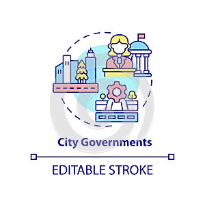 City governments concept icon