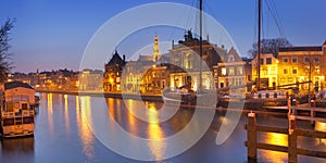 City of Haarlem, The Netherlands at night