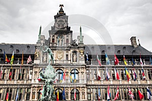 The city hall of Antwerp, Belgium