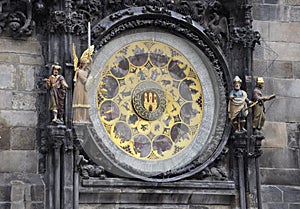 City Hall Astronomy Clock from Prague in Czech Republic