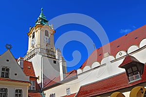 City hall of Bratislava situated on the main square hlavne namestie in Bratislava, Slovakia