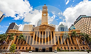 City Hall in Brisbane from King George Square