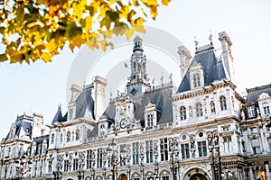 City Hall building in Paris