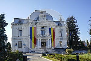 The city hall building in Targoviste, Romania