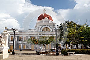 City Hall in Jose Marti Park in Cienfuegos, Cuba.