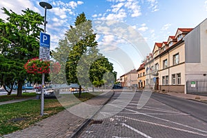 City hall in city Senec, main square