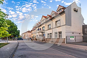 City hall in city Senec, main square