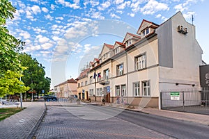 City hall in city Senec, main square