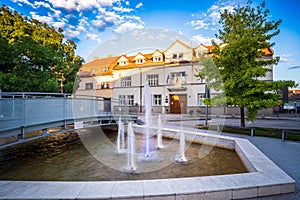 City hall in city Senec, main square