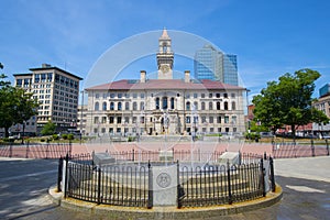 City Hall in downtown Worcester, MA, USA photo