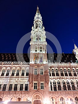 City hall in Grand place, Brussels, Belgium