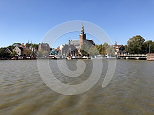 City hall and the harbor museum in Leer