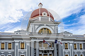 City Hall in Jose Marti Park in Cienfuegos, Cuba