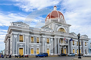 City Hall in Jose Marti Park in Cienfuegos, Cuba