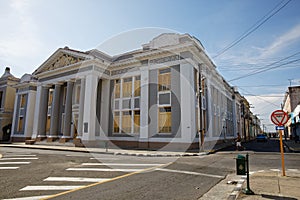 City Hall in Jose Marti Park, the UNESCO World Heritage main square of Cienfuegos, Cuba