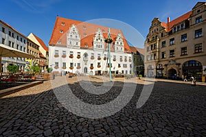 The city hall on the Market square in the Meissen\'s historical center