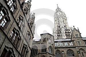 The city hall of Munich