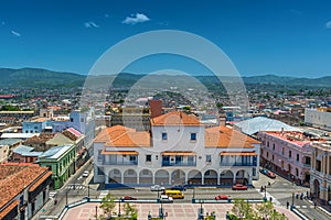 The City Hall and Parque Cespedes in Santiago de Cuba photo