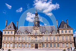 City hall of Reims city in Champagne-Ardenne France