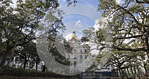 City Hall and River Street in Savannah