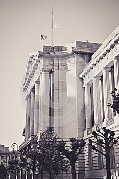 The City Hall of San Francisco at the End of the Day