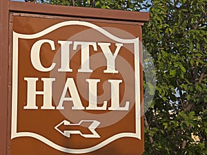 City Hall sign