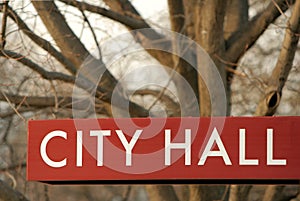 City Hall sign