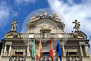 City hall of the Spanish city Pamplona, Spain photo