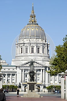 City Hall with statues