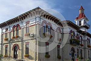 The city hall of Targu Ocna, Bacau, Romania