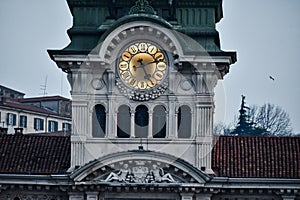 city hall in trieste italy , photo as a background