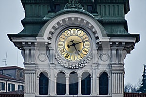 city hall in trieste italy , photo as a background