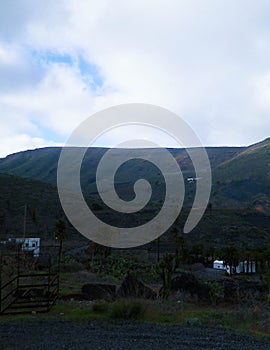 City of Haria and it`s surrounding nature, Lanzarote, Canary Islands