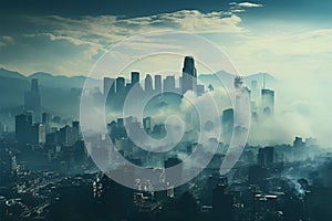 City haze, summer smog, global warming\'s manifestation