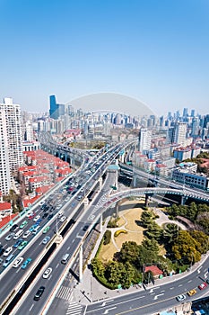 City interchange of viaducts