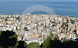 City of Jounieh  on the mediterranee, Lebanon