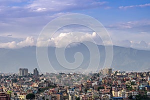 City of Kathmandu Nepal in the Sunset