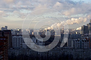 City landscape - the Southwest of Moscow. Russia