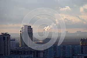 City landscape - the Southwest of Moscow. Russia