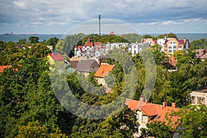 City landscape in Zelenogradsk, Kaliningrad region, Russia