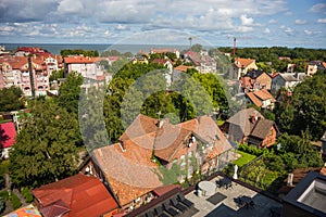 City landscape in Zelenogradsk, Kaliningrad region, Russia