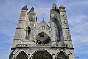 The city of Les Andelys in normandie