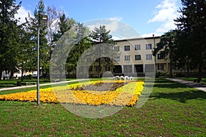 City of Leskovac in southern Serbia - view of central city park