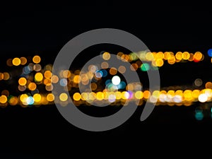 City lights - cool bokeh effect